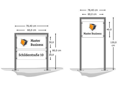 Edelstahlschildrahmen1