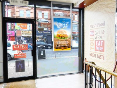 Ultra High Brightness Hanging Double-Sided Display - burger